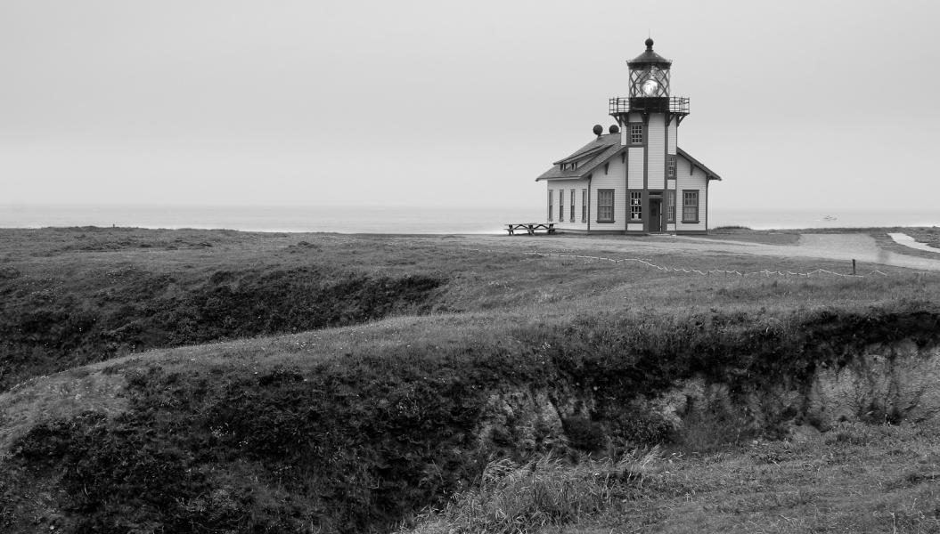 Desolate Cabrillo Lighthouse, Mendocino