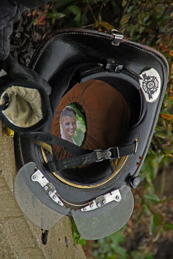 Fireman's helmet tells a love story