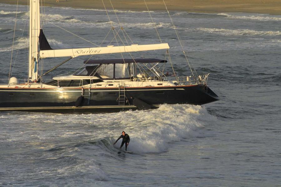 Stolen Boat Hogs the Waves