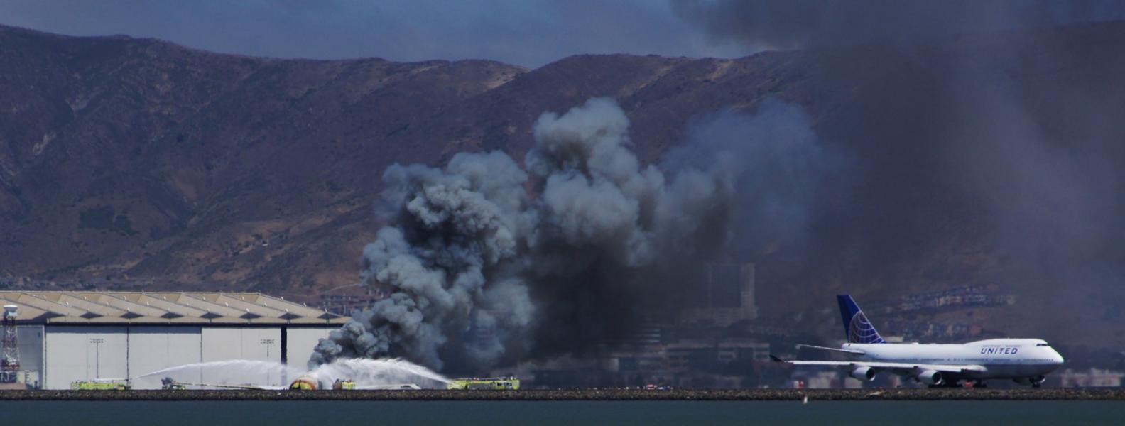 Several engines douse fire on Asiana 214 at SFO