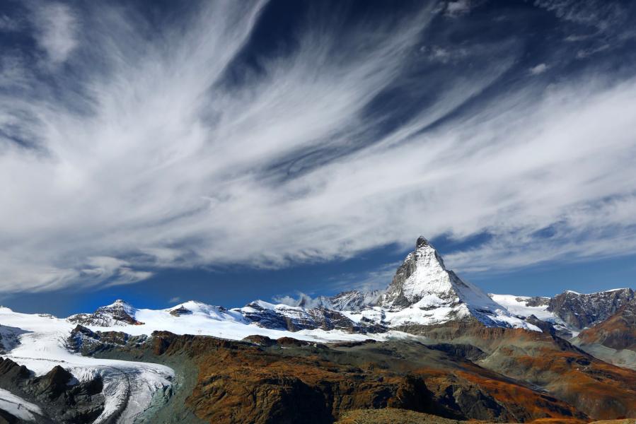 Sweeping view of Matterhorn in the morning