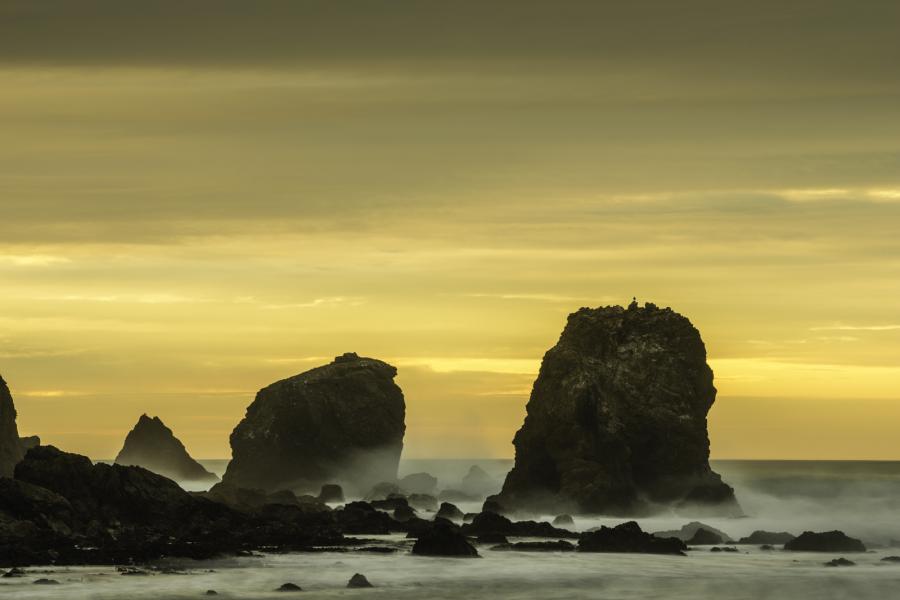 Sunset Atop A Rock