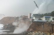 In Pacifica, Fire Claims a House Already Condemned Due to Cliff Erosion