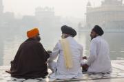 Early Morning Discussion On The Grounds Of the Golden Temple Amristar India