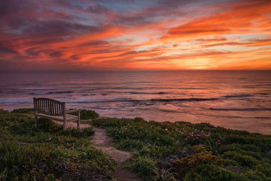 Sunset in Solitude