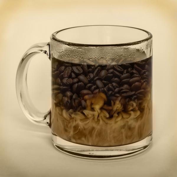 Extra-strong coffee, with just a little cream