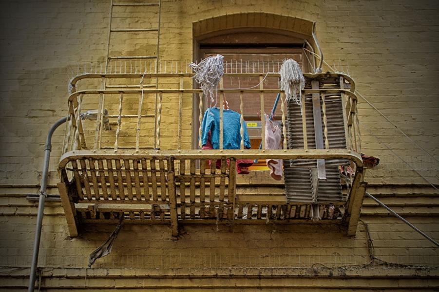Hanging out to dry.