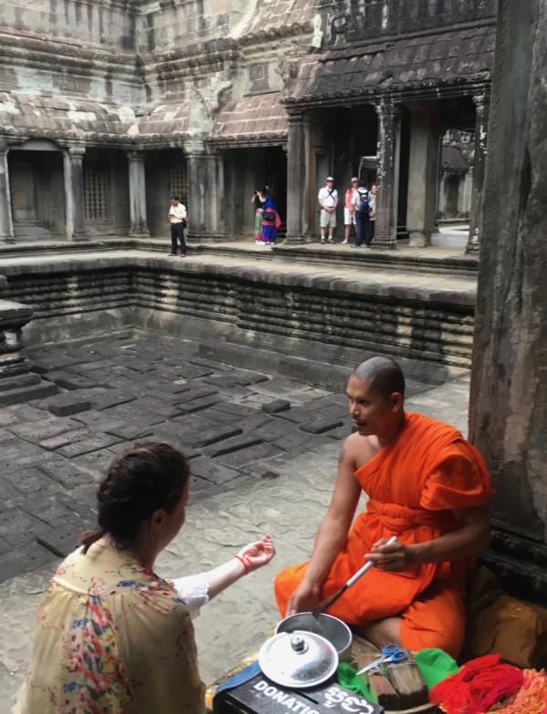 Ankor Wat blessing. Jan. 15, 2017.