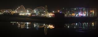 Santa Cruz Beach and Boardwalk on a summer's night