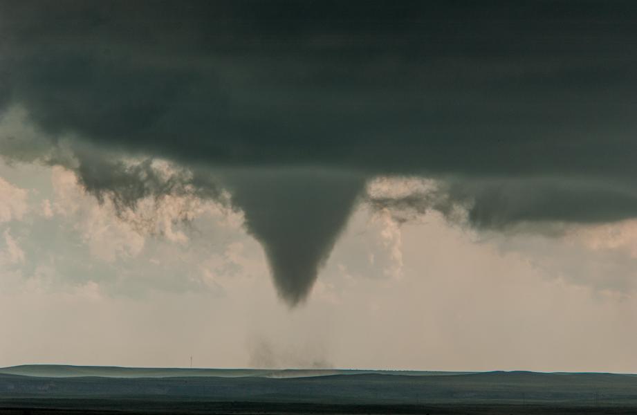 Tornado on the plains near Chugwater WY