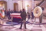 Public paying their final respects to San Francisco Mayor Ed Lee in San Francisco City Hall, December 15, 2017.