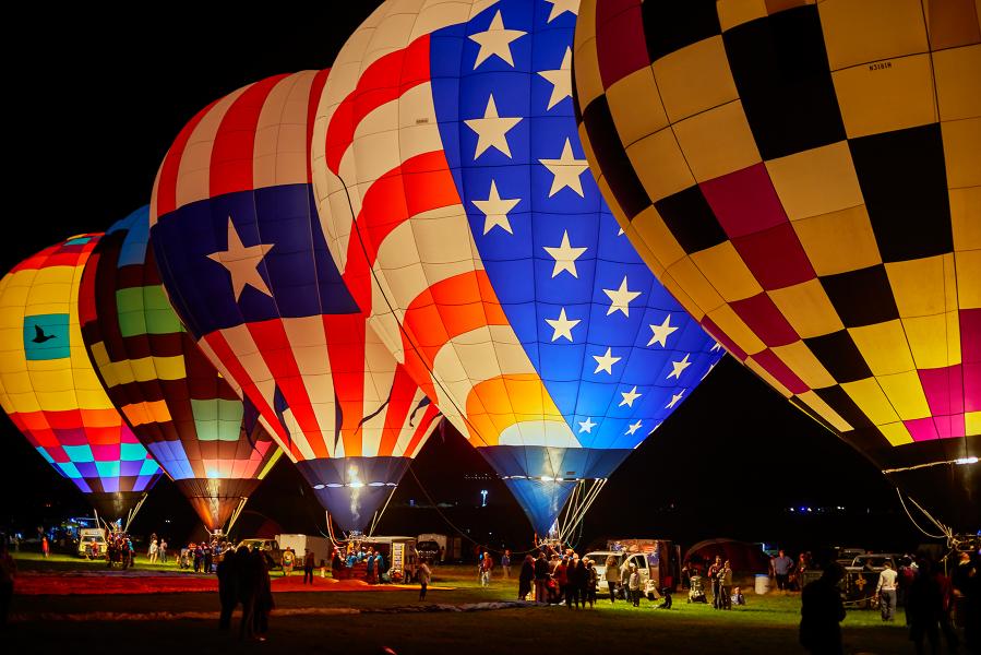 Night Balloon Show, Reno NV