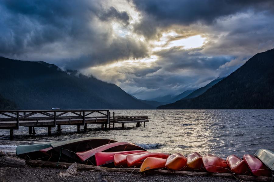 End of day in the Pacific Northwest