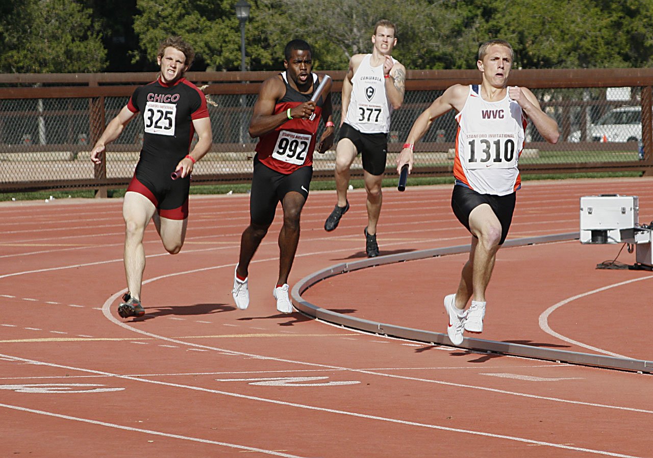 Running the 400m Relay at Stanford Invitational