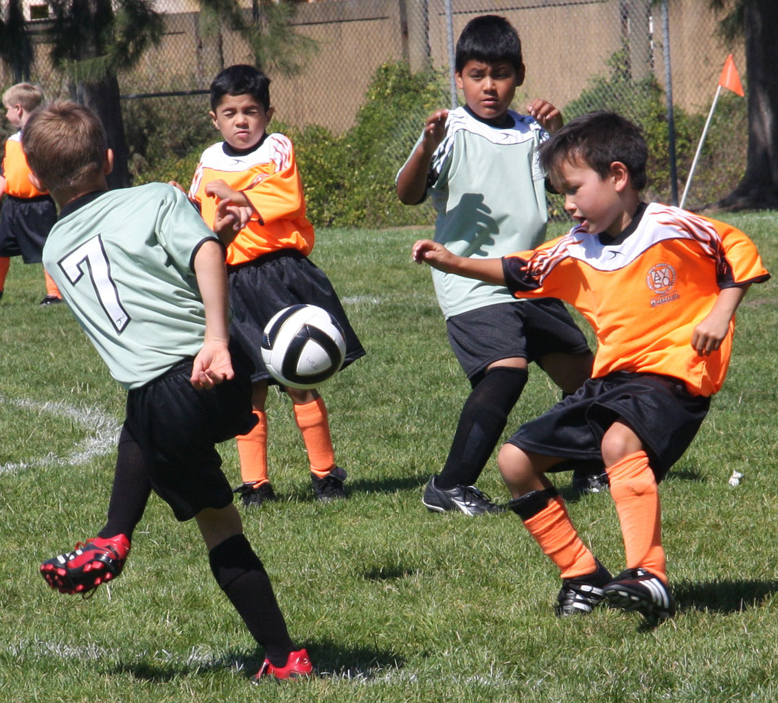 AYSO competition, mesmerized by a ball named Tim