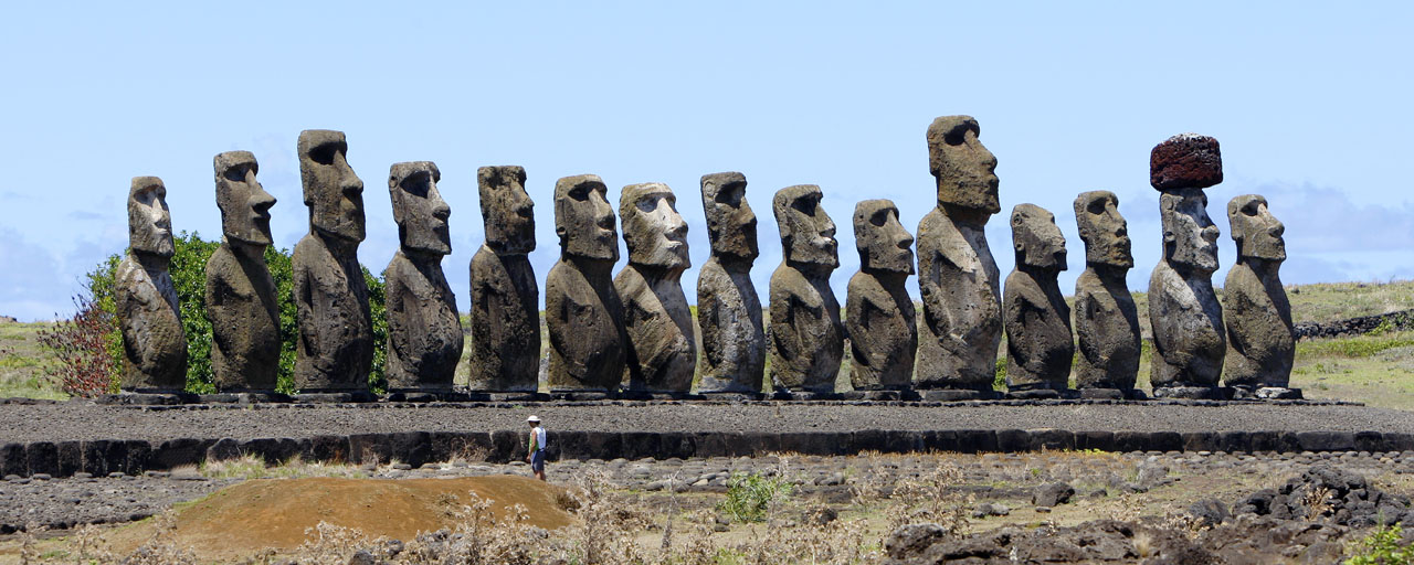 Maois at Ahu Tongariki, Easter Island