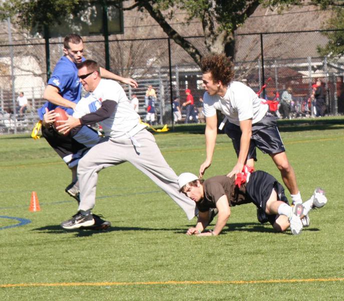Flag Football gets physical