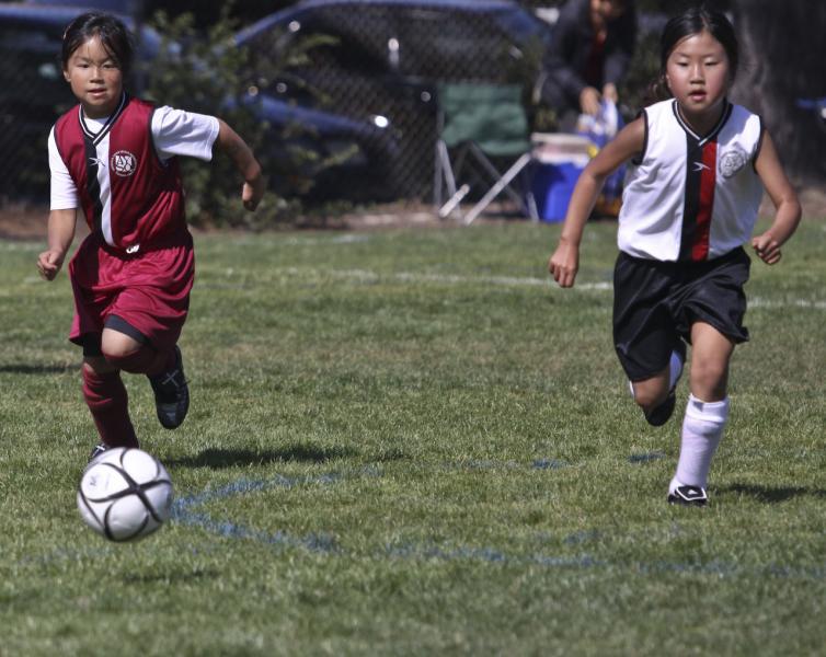 AYSO Millbrae Girls' Soccer U8, Taylor Middle School, Millbrae, California
