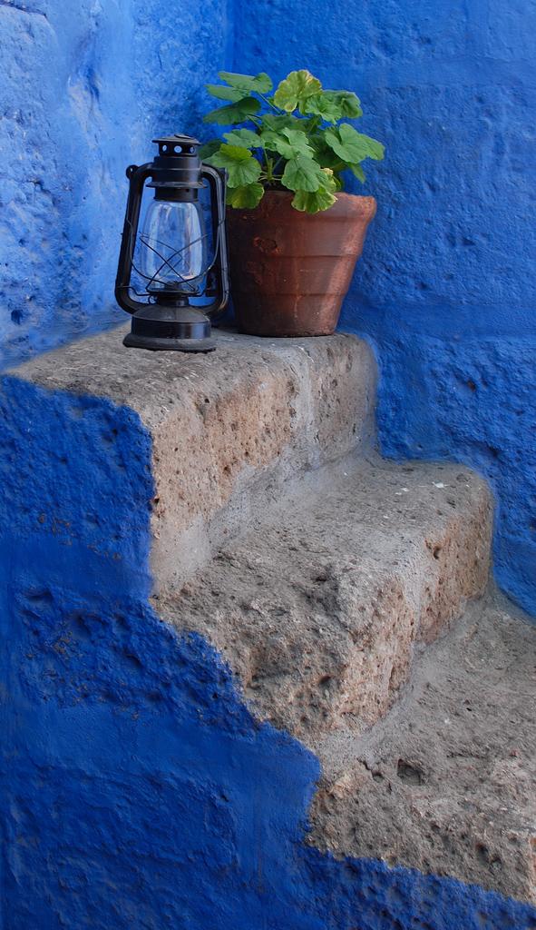 Decorated stairs