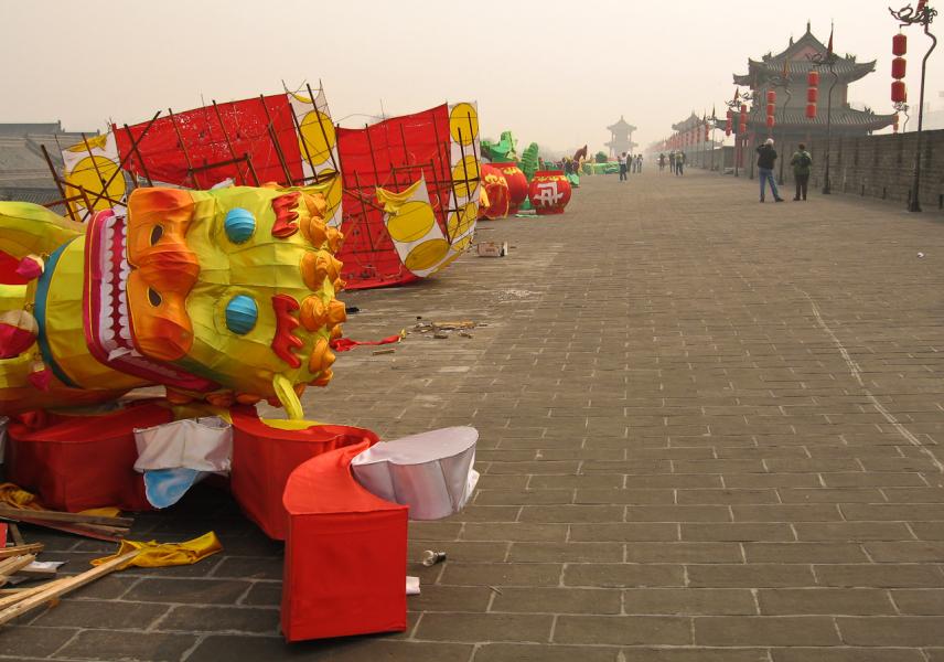 After the Party is Over, City Wall Xian China