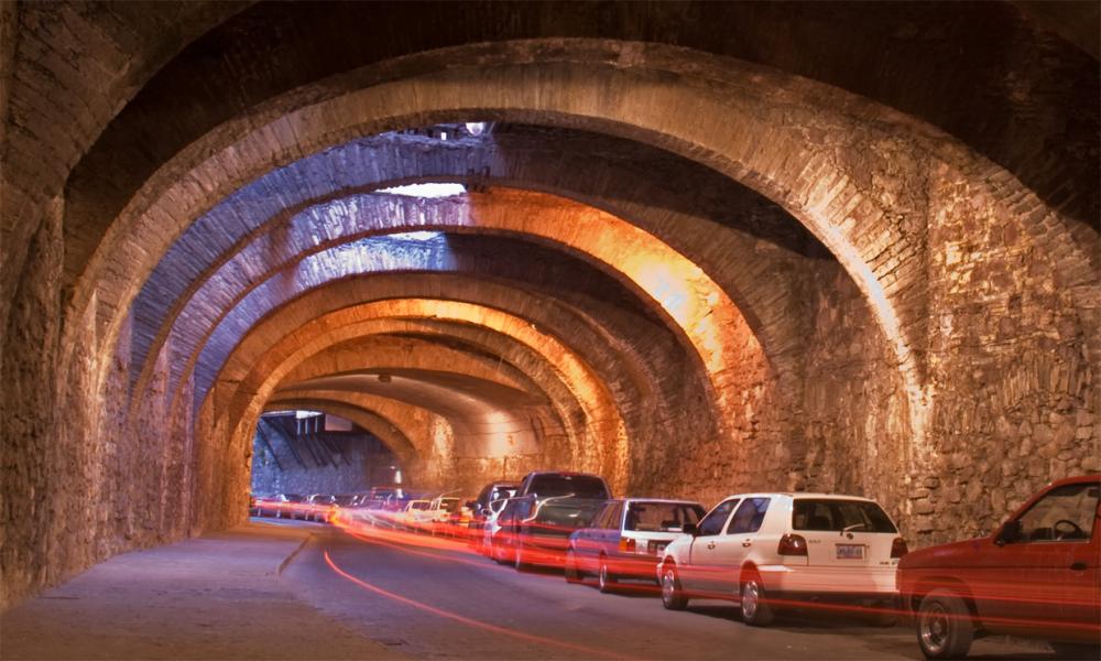 Underground street, Guanajuato, Mexico