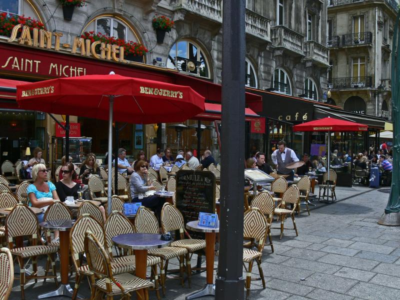 A little bit of home at a Paris Cafe, France