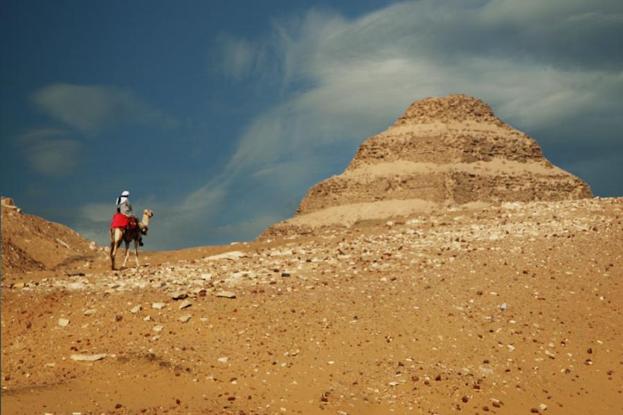 Riding to the Step Pyramid