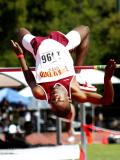 Clearing the bar at Stanford Meet