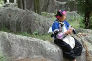 Rope Braider, Stone Forest, Yunnan, China