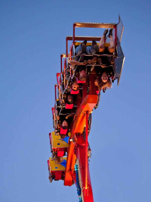 Bottoms Up!  Thrill Ride at Alameda County Fair