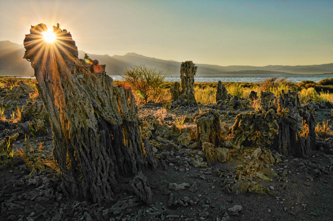 Sun Light Through a Tufa