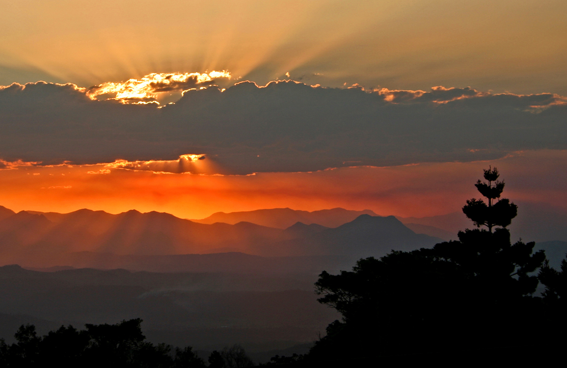 Sunset at Lamington National Park, Australia